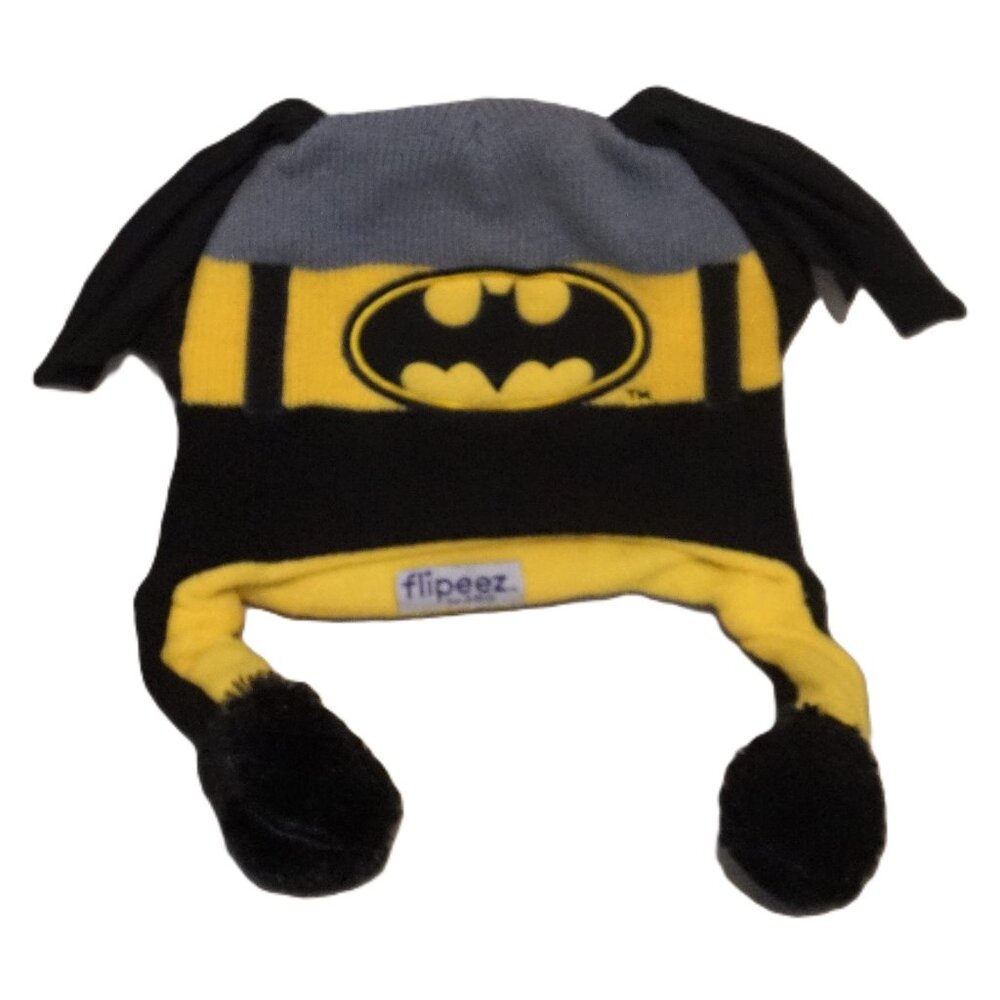 Flipeez DC Comic Batman Kids Stocking Hat Air Pump Bat Wing Movement Youth OSFM